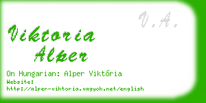 viktoria alper business card